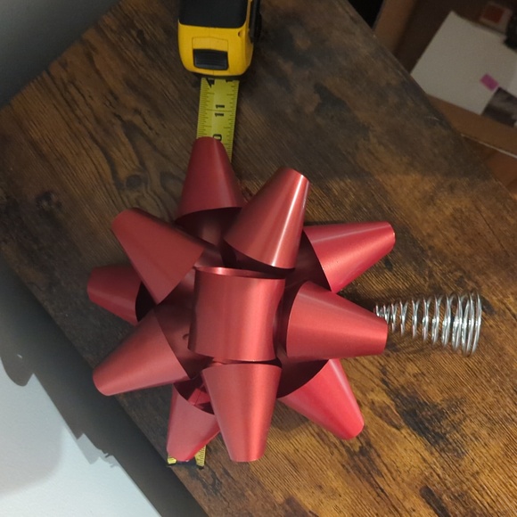 Christmas Tree Topper - Festive Red Bow Design - Picture 6 of 6